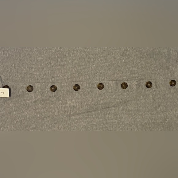 Nwt alya Sz-S Aline Gray Ribbed Tee-Shirt Dress Simplicity w/Eight Faux Buttons - Picture 10 of 16